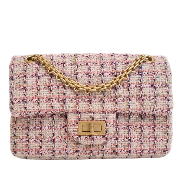 Pre-Loved Chanel Mini Reissue 2.55 Tweed Single Flap 224 - Picture 1 of 11